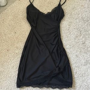 Black lace dress